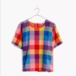 Madewell Boxy Button Back Top